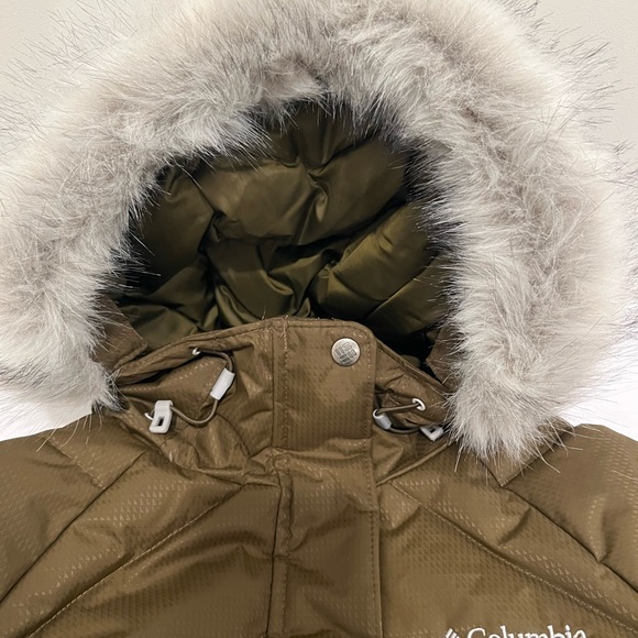 Columbia Women’s Lay D Down II Olive Green Khaki Parka Jacket Gorpcore Size XS - Picture 9 of 13